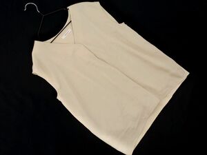 OPAQUE オペーク Vネック ノースリーブ カットソー sizeS/ベージュ ■◆ ☆ eec9 レディース