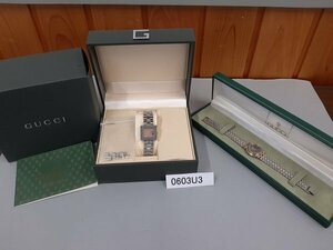 0603U3　腕時計　ジャンク品　おまとめ2点　GUCCI　グッチ