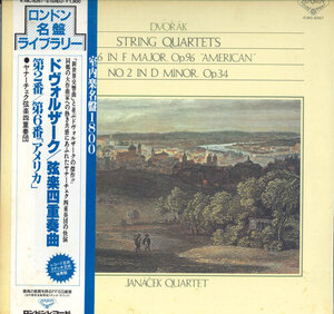 LP Janacek Quartet ドヴォルザーク：弦楽四重奏曲第2番/第6番「アメリカ」 K18C8267 LONDON /00260