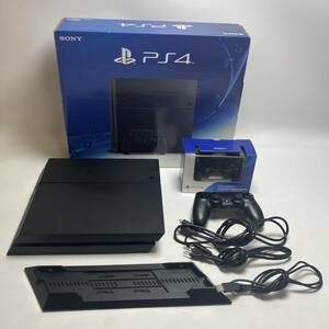 1スタ 美品 動作確認 初期化済み SONY ソニー PS4 CUH-1200A 500GB 本体 ジェットブラック プレステ4 playstation4 DUALSHOCK4 付属品 外箱