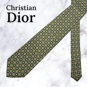 【極美品・送料無料】Christian Dior ディオール ネクタイ 小紋柄 シルク イタリア製