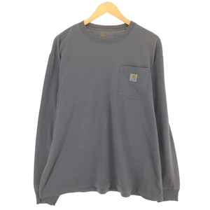 古着 カーハート Carhartt ORIGINAL FIT ロングTシャツ ロンT メンズL相当 /eaa481098