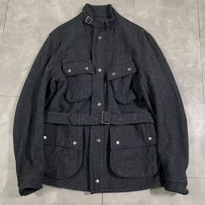 希少　COMME des GARCONS HOMME コムデギャルソンオム　●AD2004 渡辺淳弥　●縮絨 マルチポケット　●バトルジャケット ブルゾン Lサイズ