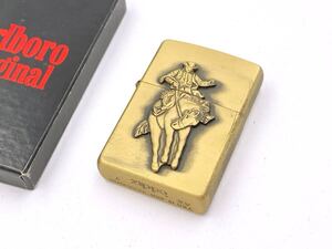 〇1487 ZIPPO ジッポ マルボロ カウボーイ ゴールド オイルライター