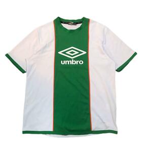 90s UMBRO アンブロ サッカー ゲームシャツ 半袖 ビッグロゴ y2k