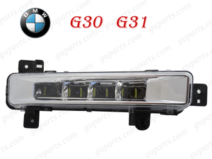 BMW 5 G30 G31 2017～2024 523d 523i 530e 530i 540i ｘDrive M SPORTS 右 LED フォグ ランプ デイ ライト クローム メッキ 63177349132