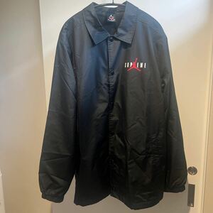 未使用　SUPREME 15AW JORDAN COACHES JACKET BLACK XLサイズ ジョーダン コーチ ジャケット シュプリーム