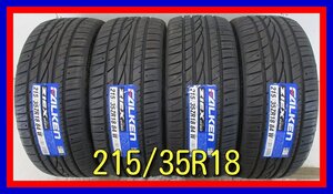 ■新品タイヤ■　215/35R18 84W FALKEN ZIEX ZE912 ティーダ フリード スイフト等 夏タイヤ オンロード 激安　送料無料　U756