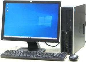 HP Compaq Pro 6300 SFF-3240 ■ 19インチワイド 液晶セット ■ i3-3240/DVDROM/DisplayPort/省スペース/Windows10 デスクトップ
