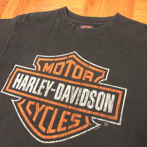 00s　USA製　Harley Davidson　Hawaii　ハーレーダビッドソン　両面プリントTシャツ　2003コピーライト　表記サイズM　送料230円