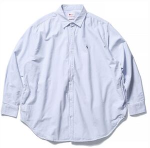 【新品未使用】BEAMS L/S SHIRT ボタンダウンシャツ M SIZE ストライプ オックスフォード 長袖