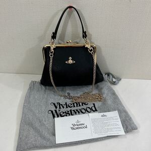 Vivienne Westwood チェーン　ビビアン　ショルダーバッグ 黒　 ゴールド金具 ハンドバッグ トートバッグ