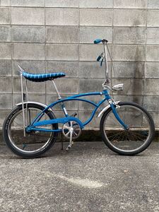 1970s オリジナル多数 シュウィン スティングレイ 3速 ブルー 20インチ 1977年3月 ★ Schwinn Sting-ray 青 ビンテージ 自転車 BMX