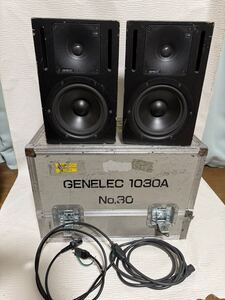 展示品★GENELEC★ジェネレック★1030A★パワードモニター スピーカー★連番ペア★音出し動作確認済み★オーディオ機器★音響機器★