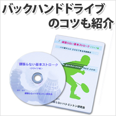 送料無料 バドミントン上達DVD 基本ストローク ドライブ編