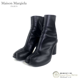 メゾン マルジェラ （Maison Margiela） Tabi タビ 足袋 ショートブーツ カーフレザー S58WU0260 ブラック #38.5（新品同様）中古