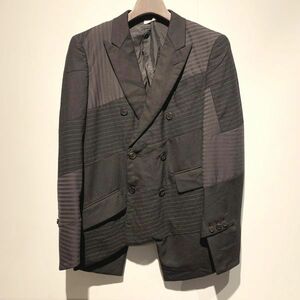 15AW COMME des GARCONS HOMME PLUS コムデギャルソン オム プラス 螺旋パッチワーク ジャケット XSサイズ