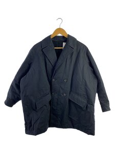 SCYE◆D.B. Short Coat/コート/36/コットン/BLK/無地/1217-73079