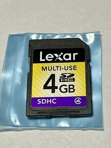 Lexar レキサー SDHCカード 4GB 1枚 フォーマット済み 動作確認済みジャンク品