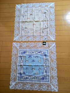 未使用品！MINTONミントン　テーブルクロス×2枚+1枚おまけ　合計3枚セット、58×58cm、55×56cm