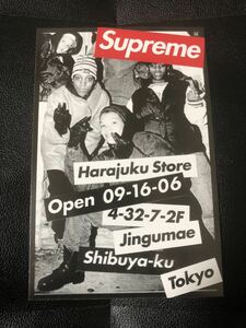 【Supreme】原宿店OPEN ポストカード 激レア / オープン 初期 シュプリーム ボックスロゴ BOXロゴ BOXLOGO ノベルティ ステッカー