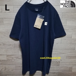 L size 新品 THE NORTH FACE ノースフェイス スモール ボックス ロゴ ティー ショート スリーブ メンズ Tシャツ アーバンネイビー 未使用