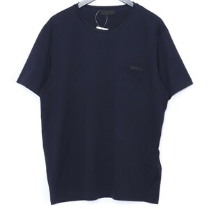 PRADA ポケットTシャツ XXLサイズ ネイビー UJN-006-R131-16AW プラダ 半袖カットソー POCKET TEE