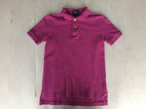 ポロラルフローレン 半袖ポロシャツ 紫色系 サイズ7 アメリカ買い付け古着used Polo by Ralph Lauren