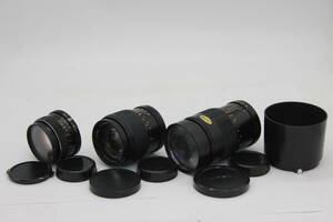 【訳あり品】 トプコン Topcon Re Topcor 135mm F2.8 / 200mm F3.3 / 55mm F1.7 レンズ3本セット v94