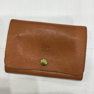 【IL BISONTE イルビゾンテ】2つ折り財布 ブラウン レザー 2308oki