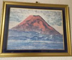 富士山 開運 水彩画 絵