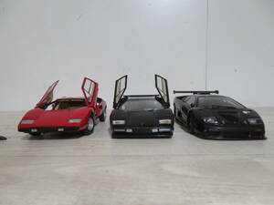 KYOSHO 京商 1/18 ランボルギーニ カウンタック Lamborghini Countach / AUTOart オートアート 1/18 Lamborghini Diablo 計3台 まとめ売り