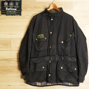 W3J/O9.2-3　イギリス古着　Barbour　バブアー　75周年記念　INTERNATIONAL　インターナショナル　オイルドジャケット　ワックスコットン