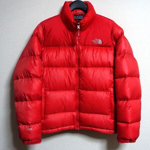 THE NORTH FACE ノースフェイス ヌプシ ダウン ジャケット 700FP レディース Lサイズ 正規品 レッド Z3898