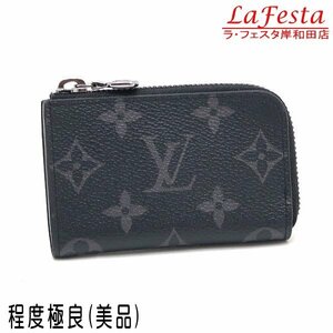 ◆ 本物 美品 ◆ LV ルイヴィトン ヴィトン ポルトモネジュール モノグラム エクリプス コインケース 小銭入れ 黒 保存袋 箱 人気 M63536