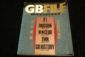 JUNK-絶版■GB FILE 1977-1992■UNICORN奥田民生.阿部義晴.EBI 他/米米CLUB石井竜也 他/TMN小室哲哉.宇都宮隆.木根尚登/B