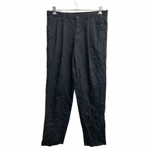 DOCKERS チノパン W36 ドッカーズ タックパンツ ビッグサイズ ブラック コットン 古着卸 アメリカ仕入 2403-255