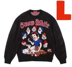 L 即発送 国内正規 24FW Supreme Snow White Sweater Black シュプリーム スノー ホワイト セーター 黒 白雪姫 七人のこびと ニット メンズ