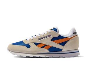 Bronze 56K Reebok Classic Leather "Chalk/Slam Orange" 27.5cm GZ3878