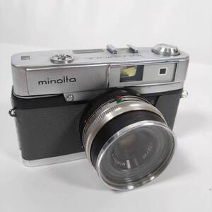 K) MINOLTA uniomat ミノルタ ユニオマット フィルムカメラ ROKKOR 1:2.8/45 昭和レトロ 空シャッターOK G0309