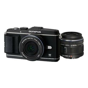 中古 １年保証 美品 OLYMPUS E-P3 ツインレンズキット ブラック