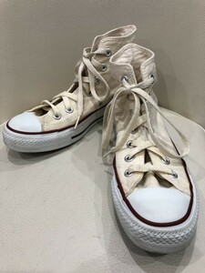 ■【YS-1】 コンバース スニーカー ハイカット ■ レディース 白 23cm ■ CONVERSE 【東京発 手渡し可能】K■