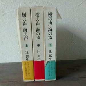 樹の声 海の声　上中下巻セット■辻邦生　朝日新聞社