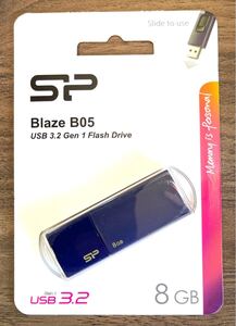 USBメモリー 8GB シリコンパワー USB3.0 スライド式