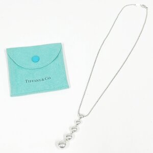 【1円スタート】【保存袋付き】TIFFANY & Co. ティファニー シルバー ハードウェアボール 5連 7.4g 925刻印 ネックレス 357812