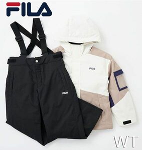 送料300円(税込)■yr995■キッズ FILA スノーウェア 上下セット(143-720) 160cm 12800円相当(柊)【シンオク】