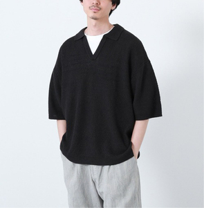 ◆定価1.5万 美品 J.S Homestead JOURNAL STANDARD ジャーナルスタンダード 21ss リネン スキッパーカラーシャツ Mサイズ