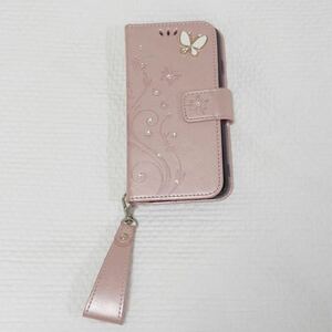 iPhonese3 手帳型スマホケース 携帯カバー おしゃれ ピンク 送料無料
