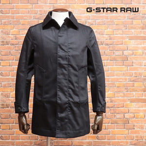 1円/G-STAR RAW/XSサイズ/訳 デニム コート SHORT JAMES TRENCH D1505-8716 ステンカラー バルカラー 新品/濃紺/ネイビー/jt232/