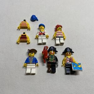 TM3 LEGO 南海の勇者 ミニフィグ 船長 海賊 オウム 地図 等 まとめて C